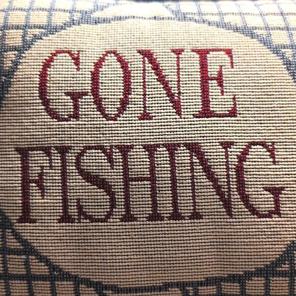 Gone Fishing Small Tapestry Accent Pillow - Picture 7 of 8